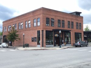 The first farmers' market opened in late 1915 in a vacant store on the first floor of the St. James Hotel. The Pend d'Oreille Winery now fills the same space with a tasting room and gift shop.